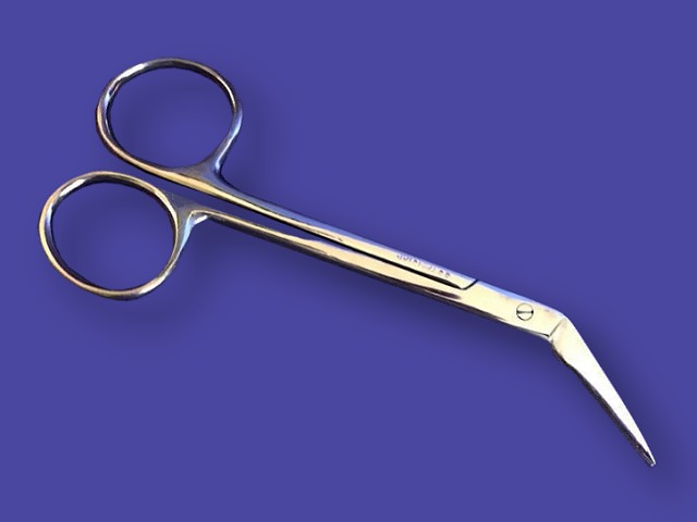 4½" Angled Scissors - Click Image to Close